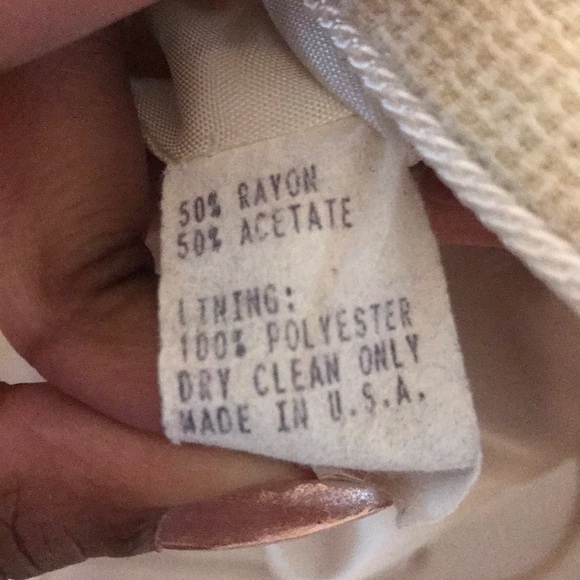 RARE Vintage Suanna button cream vest USA made - Picture 6 of 8